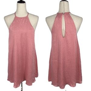 Show Me Your Mumu Gomez Mini Dress Satin Pink, Size Small